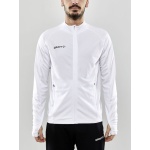 Craft Kurtka Treningowa Evolve Full Zip - wytrzymała kurtka Mid-Layer z materiału elastycznego - biała Mężczyźni